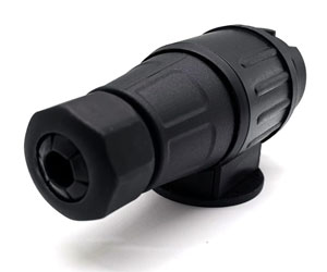 Black 13-pin 12V trailer plug adapter for tow vehicles