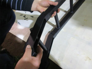 Adjustable side ladder assembly