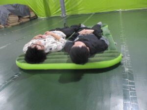 Air mattress loading test