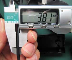 Car cooling fan cable size test