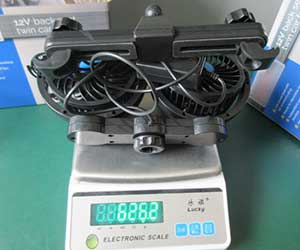 Double head car fan weight