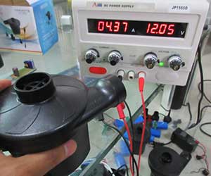 Electric air pump machine test