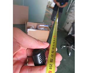 Multifunctional car fan cable size test