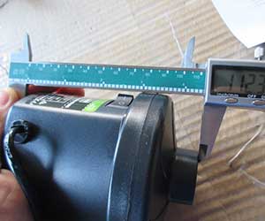 Portable air pump size test