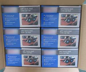 Portable car fan packaging