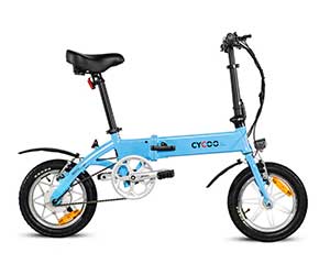 Folding electric bicycle color display