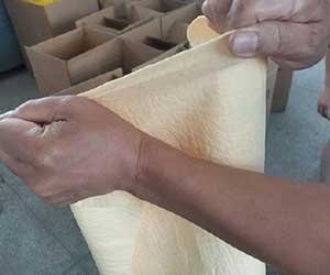 Quick dry towel tensile test