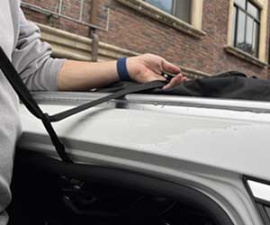 Roof bag installation detail