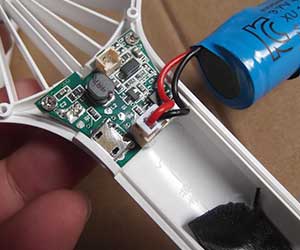 USB fan with battery