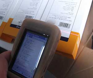 USB mini fan barcode scan