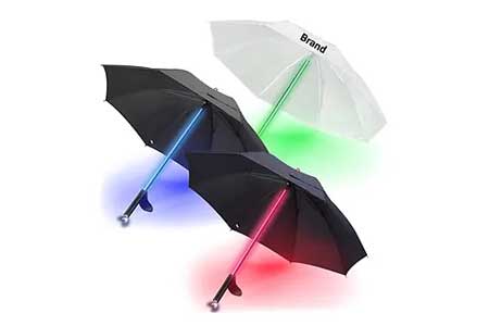 Promotional LED umbrella with light torch