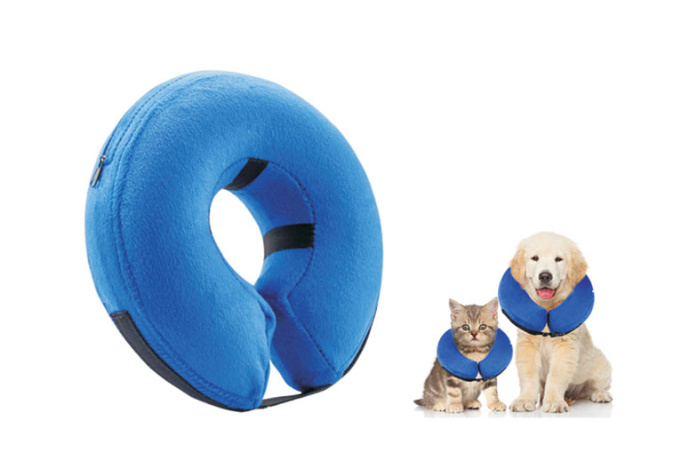 Inflatable pet collar neck