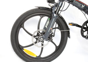 Folding electric bicycle detail test