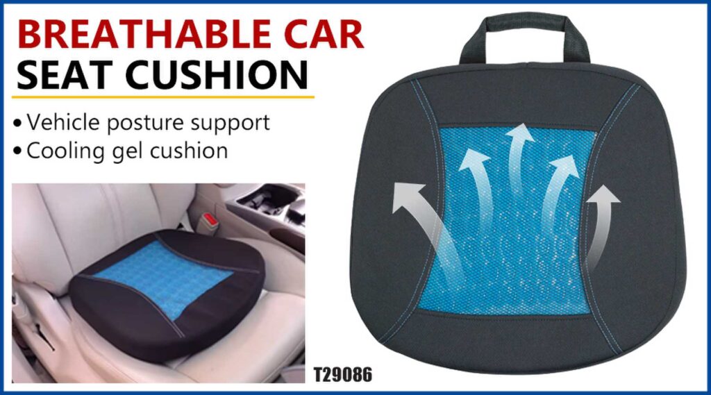 Breathable car seat cushion