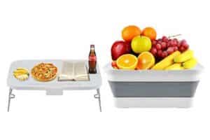 Folding-collapsible-picnic-basket