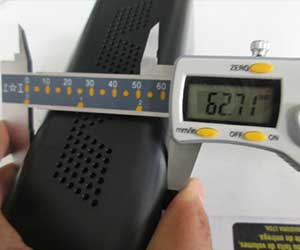 Multi-function air pump size test