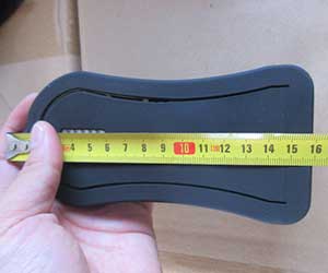 Car door step size test