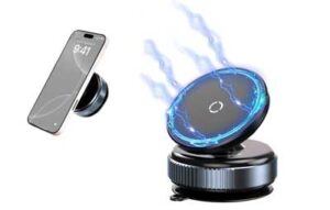 Car suction cup vacuum magnetic phone holder