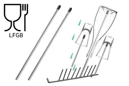 LFGB Glass holder rod