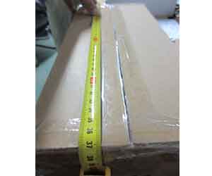 Spinning sprinkler head box size test