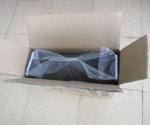 Outdoor folding chair with side opened the carton